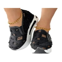 Crocowalk ženske casual cipele na platnu Loafer Mrežne platforme Platformes Loafers Woth Walk cipela