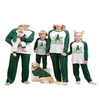 MA & Baby Christmas Pidžama za porodičnu podudaranje PJS postavljeno klasično plaćeno odijelo za spavanje
