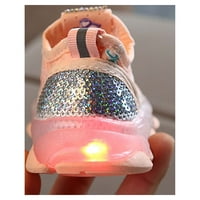 Odeerbi djevojke tenisice Dječje dijete dječje djevojke leptir kristalno LED svjetlosni sportski trčanje