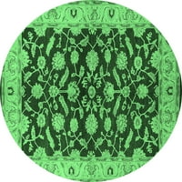 Ahgly Company u zatvorenom okruglu Oriental Emerald Zelene tradicionalne prostirke, 5 'Round