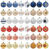 Božićni kuglični ukrasi, 2,36in raskošni Xmas Baubes, razbijene kuglice za božićne gume za vjenčane zabave Događaji Odreze za odmor