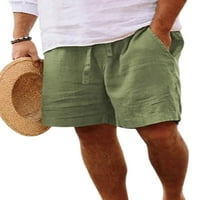 Avamo Muškarci Kratke hlače Kartone Ljetne hlače Srednja struka Drže Muški običajnih plaža TOWOUT Mini pantalone Black XL