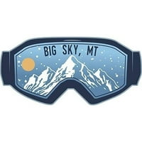 Big Sky Montana Ski Adventures Suvenir Približno vinilna naljepnica naljepnica za naljepnicu naljepnica 4-pakovanje