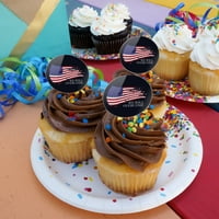 Prevladaćemo Cught Stars USA America Cupcake Odabir gornjeg dekoracija od 6