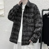 Pimfylm Y2K jakna muški zimski kaputi toplo labavi crni l