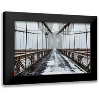 Getty, Bruce Crna Moderna uokvirena muzejska umjetnost tisak pod nazivom - Brooklyn Bridge