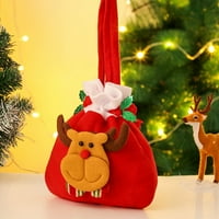 Ziloco ženske torbe za izvlačenje školskog ruksaka Božićne poklon torba brušena tkanina bombona bombona ukras na poklon greda jabučna torba plavi ruksak žuti