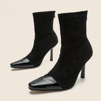 Poklon odobrenja za ženske ženske cipele modna čvrsta boja zmija uzorak udobne patentne cipele s visokim