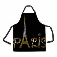 Pariz sa Eiffelovim toranjom Unise podesiva pregača sa džepovima za komercijalni restoran i kućnu kuhinju