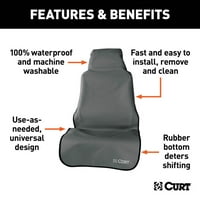 DEFENENCIJA SEAT-a Siva vodootporna univerzalna kanta za zaštitu auto sjedala