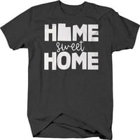 Početna stranica Sweet Home Utah Državna majica rodne kuće za muškarce 2xL tamno siva