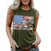 Anuirheih Američka zastava Cisterne za žetvu 4. srpnja Odjeća bez rukava patriotske majice Modne žene
