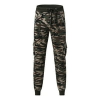 Zuwimk muške hlače opušteno fit, muške klasične otporne na plant, plant, chino pant Army Green, XL