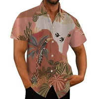 Pimfylm prevelizirani gumb dolje majice za muškarce Muška majica dugih rukava F X-Veliki