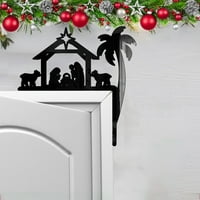 Novi božićni ukrasi božićni 3D Elks saslovci akrilne naljepnice Početna sklopci Dekorativni zidni naljepnica vrata Corner Decoration Božićni diy dolazi sa ljepljivim zvezdarskim ukrasom