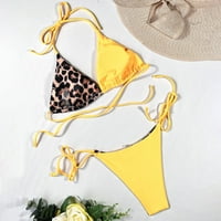 Fnochy ženski kupaći kostimi za žene Vintage stil pokrovite bikini s kupaćem kostimu kupaći kostim kupaćim