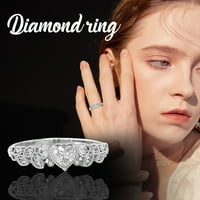 Prsten Svježa ličnost za žene Male glavne jednostavne ljubavne prstenove