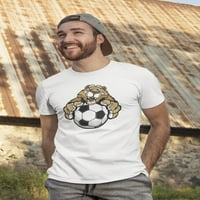 Cougar s nogometnim loptom, crtanim majicama Muškarci -Image by Shutterstock, muški veliki