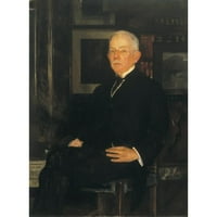 Edmund Charles Tarbell crni moderni uokvireni muzej umjetničko otisak pod nazivom - Portret Johna Josepha