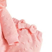 Baozhu novorođene djevojke odijelo za leteće rukavice za romper bodysuit + hlače dojenčad djevojke odjeća