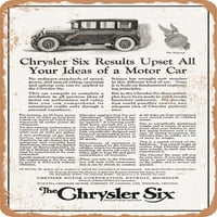 Metalni znak - Chrysler si carski vintage ad - Vintage Rusty Look