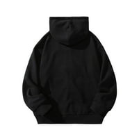 Aubood dukseva Aaiaymet Mens za muškarce puni zip hoodie duge rukave s dugim rukavima s džepovima Pulover Hoodies, crni XL