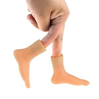AOZOWIN Funny simulacija lijeva desnica mini stopala prste rukave dječje igračke par