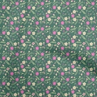 Onuone rayon tamne teal zelene tkanine azijski retro cvjetni quilting zalihe ispisa šivaće tkanine sa dvorištem širom