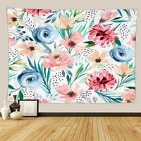 Tapiserija botanička cvijeća tapiseta vodootporna tkanina za zid
