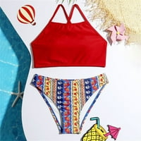 Dyfzdhu Girls kupaći kostimi Bikini set dječji kupanje odijelo tanke trake
