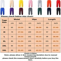 Muški ležerne duksere od čvrstih boja elastične struke debele hlače sa džepovima Fleece zimske pantalone