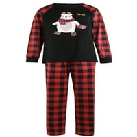 Porodica Peyakidsaa Božićne pidžame postavio je dugih rukava za spavanje za spavanje roditelj-dječja noćna odjeća pidžama