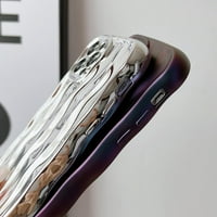 Kompatibilan sa iPhone Pro MA Case Ripple Ripple uzorak Slatka kovrčava val Oblik okvira Staklootporan
