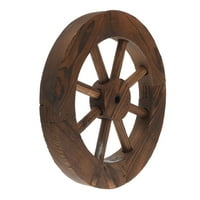 Drveni kotač kotača Zidni ukras za viseće ukrašavanje Početna Garden Decoc