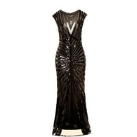 Haljine za dom 1920-ih Sequin perlad Tassels Party Night Hem Flapper haljina haljina za žene za žene
