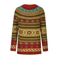 Ženska dukserica Loove pulover Odjeća Ležerne prilike opuštene djevojke Geometrija Etničko cvjetni teški