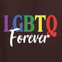 Zauvijek LGBT ponos tri-mješav trkački rezervoar, smeđi, mali