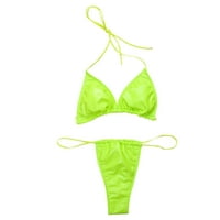 Theng bikini Clear Trake Chaeky brazilski G-string Micro Thengs Bikinis kupaći kostimi za žene Seksi bez tuča za kupanje