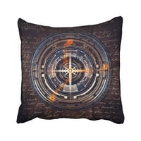 Narančasta astrologija Višebojna mandala Sunca 3D prekrasan jarko krug boja jastučni jastuk jastuk za