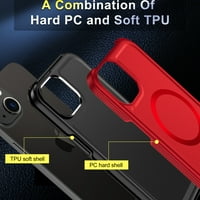 Dteck magnetska futrola za iPhone PRO MA kompatibilan sa magsafe, teškim matte stražnjim pokrovom Slim