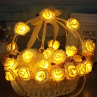 VIWORLD LED ružina svjetla, 6. FT LED-ovi lampica za ružine bakerista baterija upravljana unutarnjim vanjskim, DIY svjetlima ukrasi za majčin dan Valentinova vjenčanica