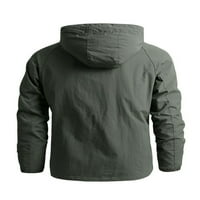 LUMENTO MONE COLL COLOR Casual kaput sa džepovima dugih rukava WindBreaker prozračna štandacka jakna