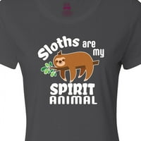 Inktastične utore su moje duhovne životinje sa simpatičnim leđnim ilustracijama ženske majice