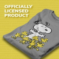 Kikiriki - Snoopy silueta uzorak - Muška grafička majica kratkih rukava