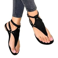 Sandale za žene za žene ravne sandale Open cipele cipele na plaži Sandale dame kopče kaiple Flip flops cipele