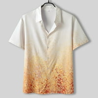 Muškarci Short rukav Proljeće Ljetne casual tiskane majice Moda Top bluza Košulje Muška odjeća Havajska