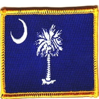 Državna zastava Carolina 3,5 2,25 izvezena željeza sa šivanjem aplikacija za patch