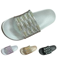 Vedolay Slatke sandale Ženske ravne sandale Udobne ljetne elastične gležnjače zaklopke Flip flops casual