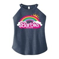 Barbie Film - Barbie Logo Rainbow - Juniors High Neck Tank top