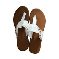 Daqian sandale za žene čišćenje Ženske modne solidne boje Sandale Ljeto Flops Flat peta Papuče Casual